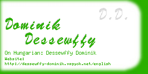 dominik dessewffy business card